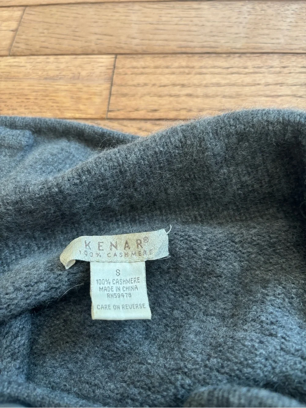 Kenar Charcoal Gray Double-Breasted Pea Coat
